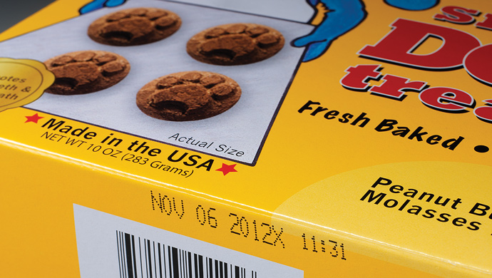 典型食品喷码标识应用